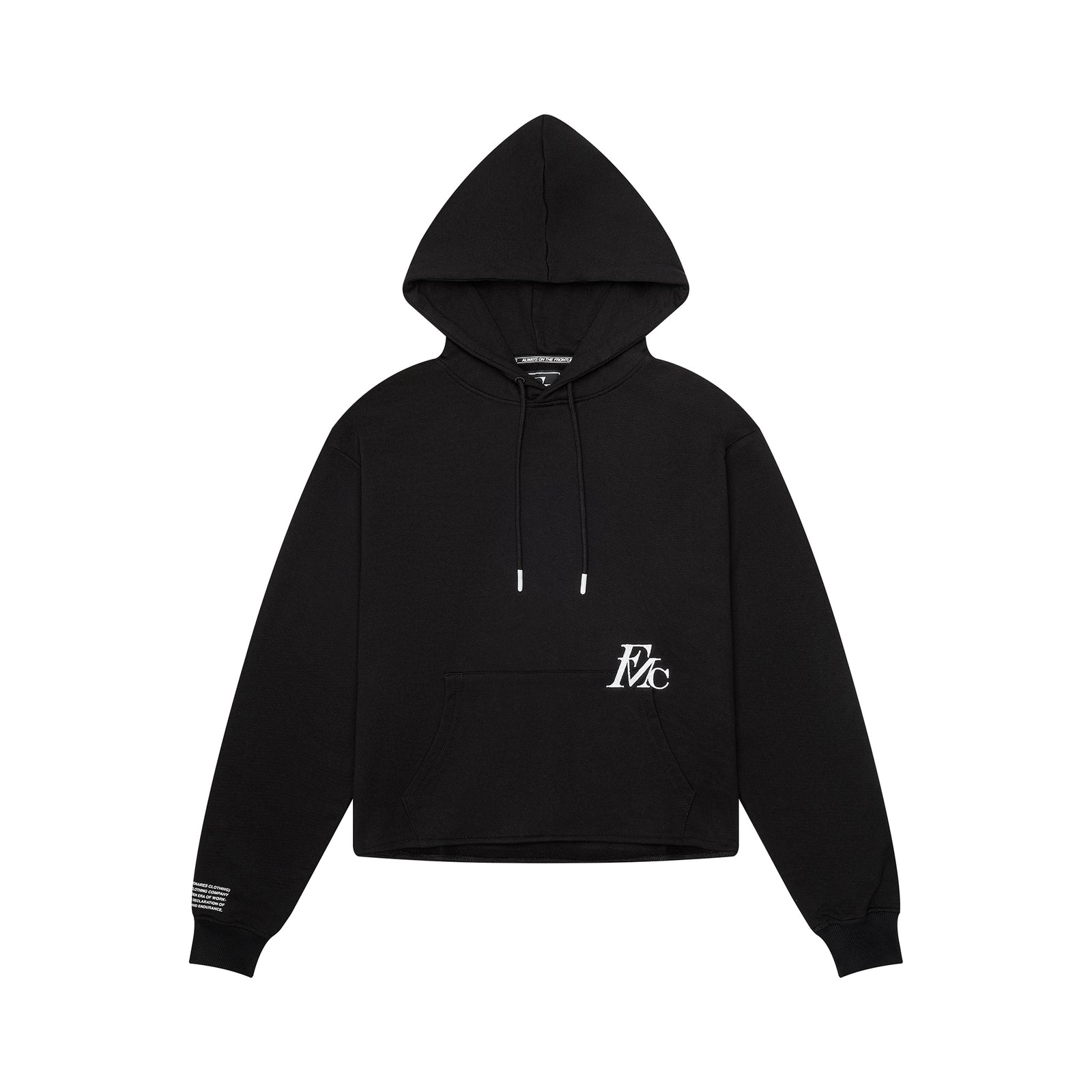 Established cropped hoodie