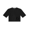 Slub cropped T-shirt