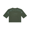 Slub cropped T-shirt