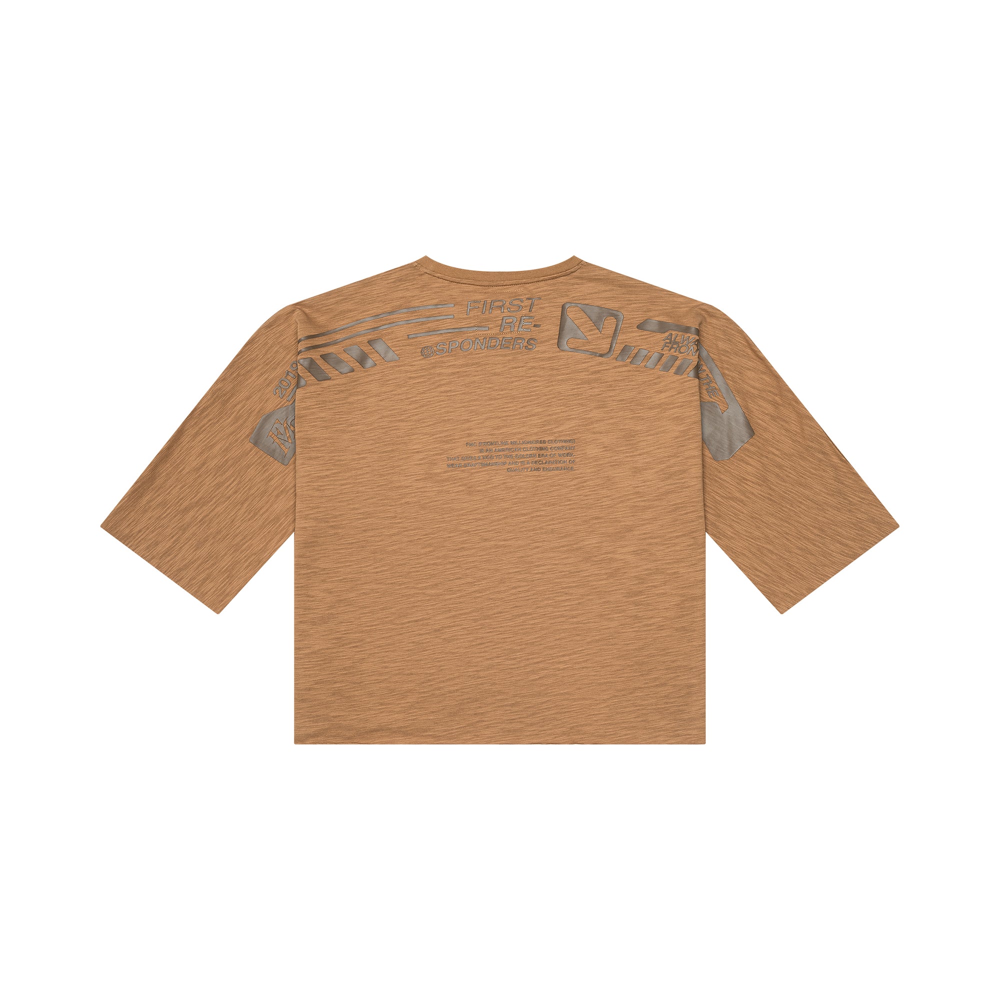 Slub cropped T-shirt