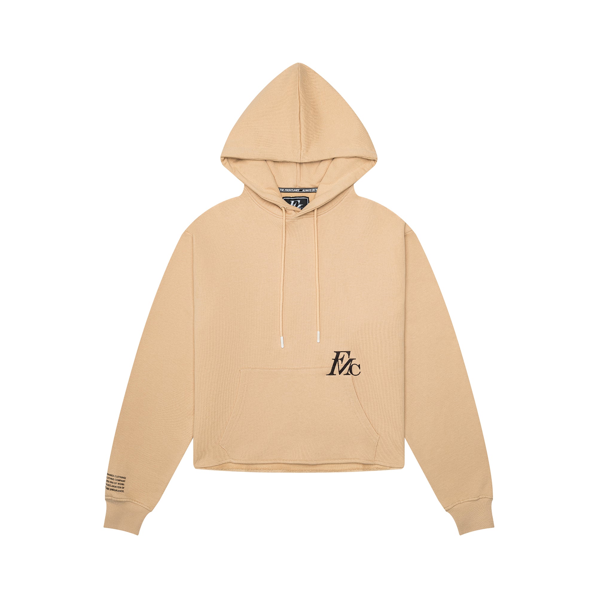 Established cropped hoodie