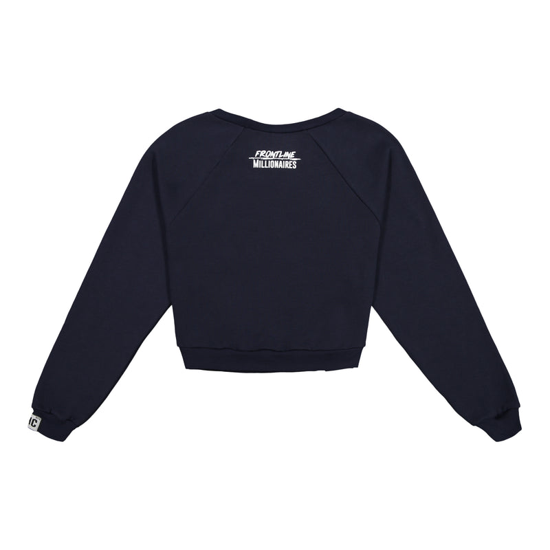 rose from the concrete fleece cut-off raglan